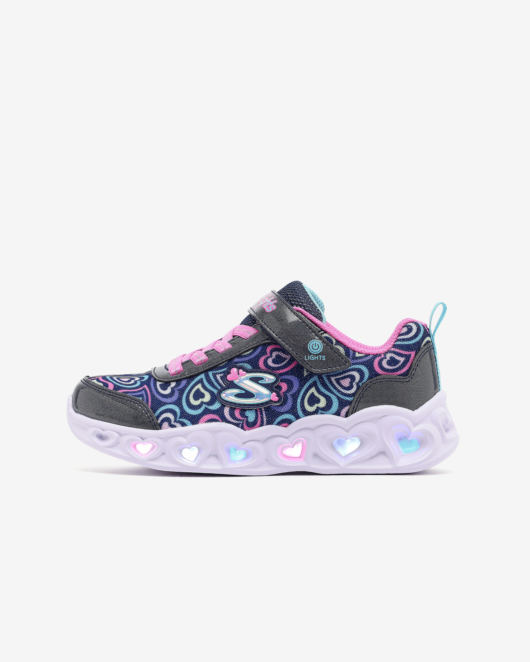 Skechers Heart Lights - Boogie Love Büyük Kız Çocuk Lacivert